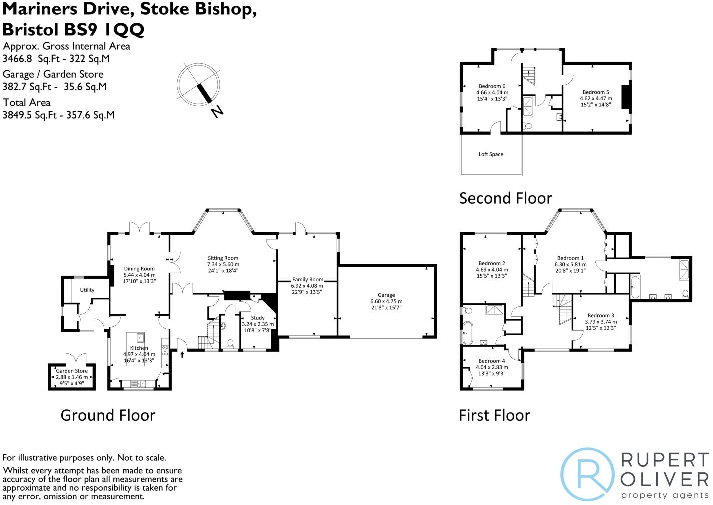 Mariners Drive, Sneyd Park, Bristol, BS9 floorplan