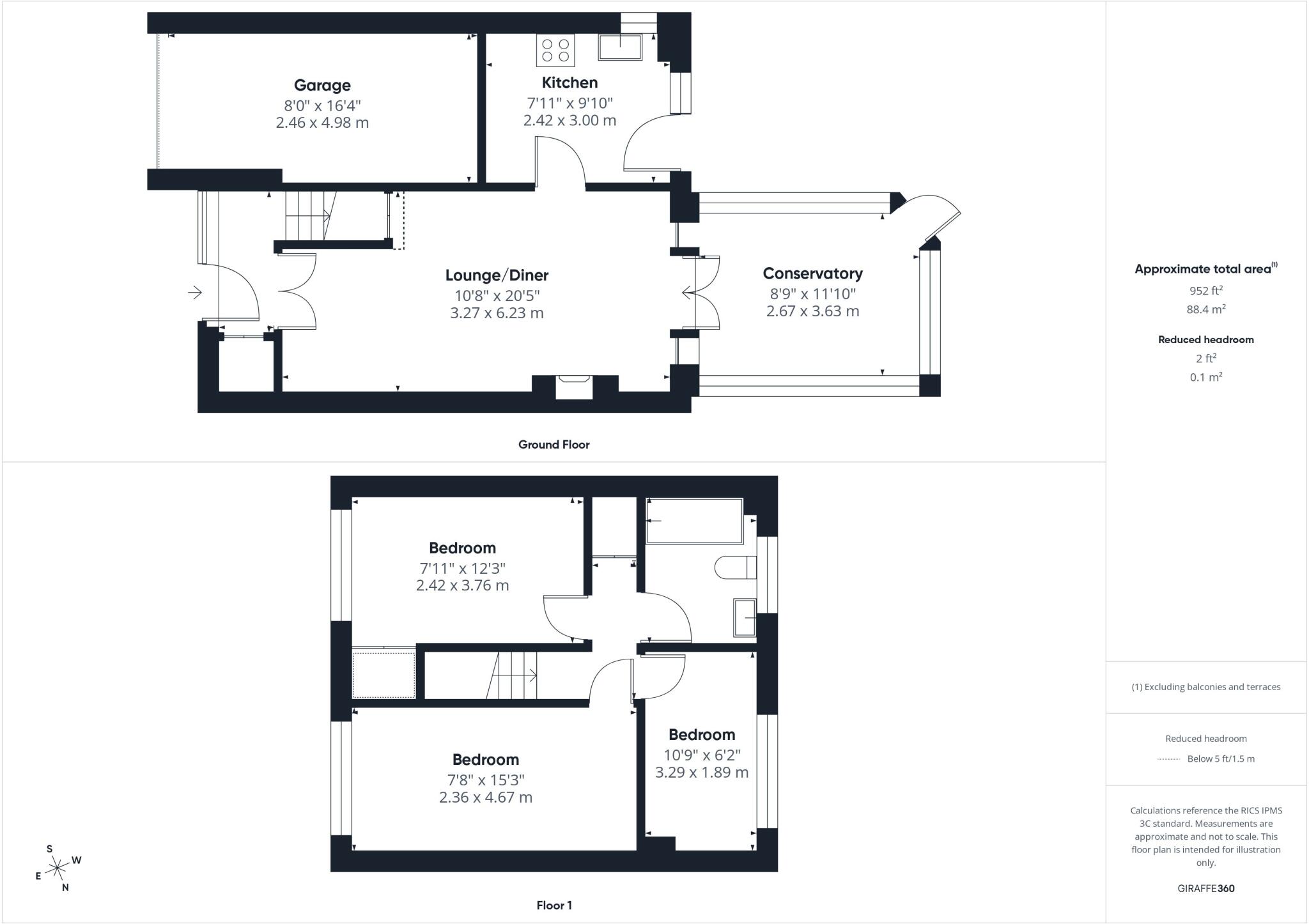 34, Brinsons Close, Burton, Christchurch, Dorset, BH23 floorplan