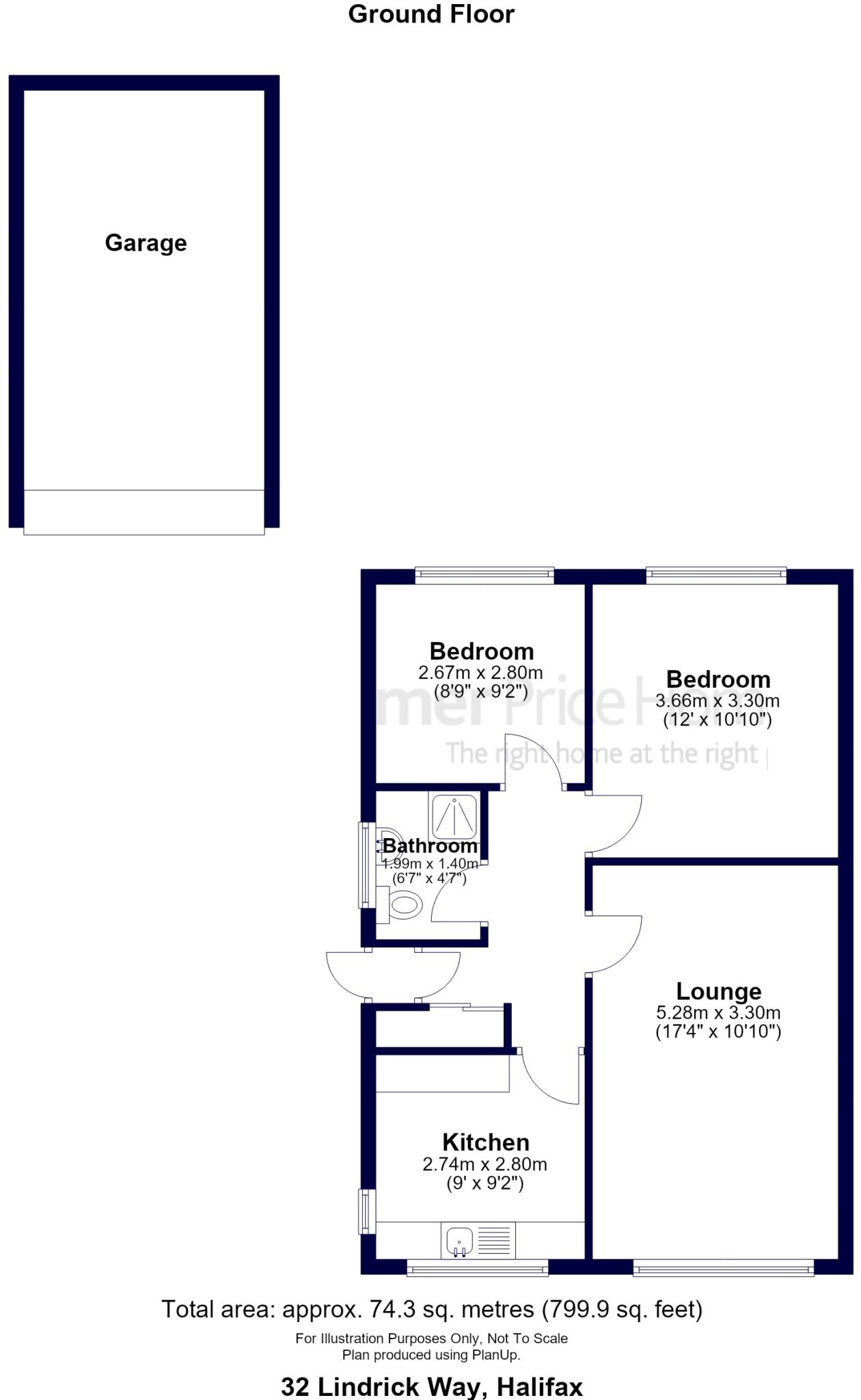 32, Lindrick Way, Illingworth, Halifax, Calderdale floorplan