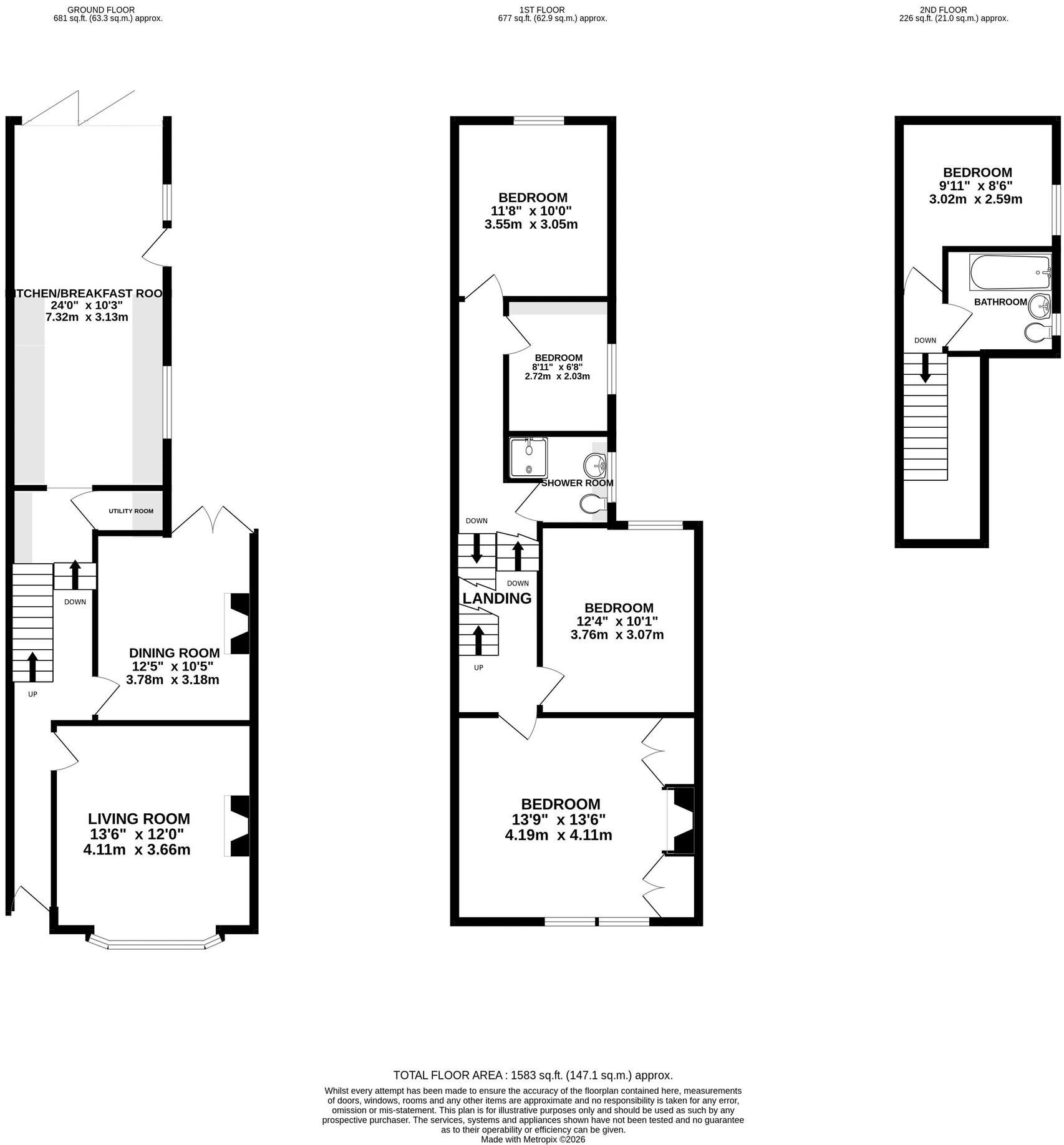 Chelsea Road, Southsea, PO5 floorplan
