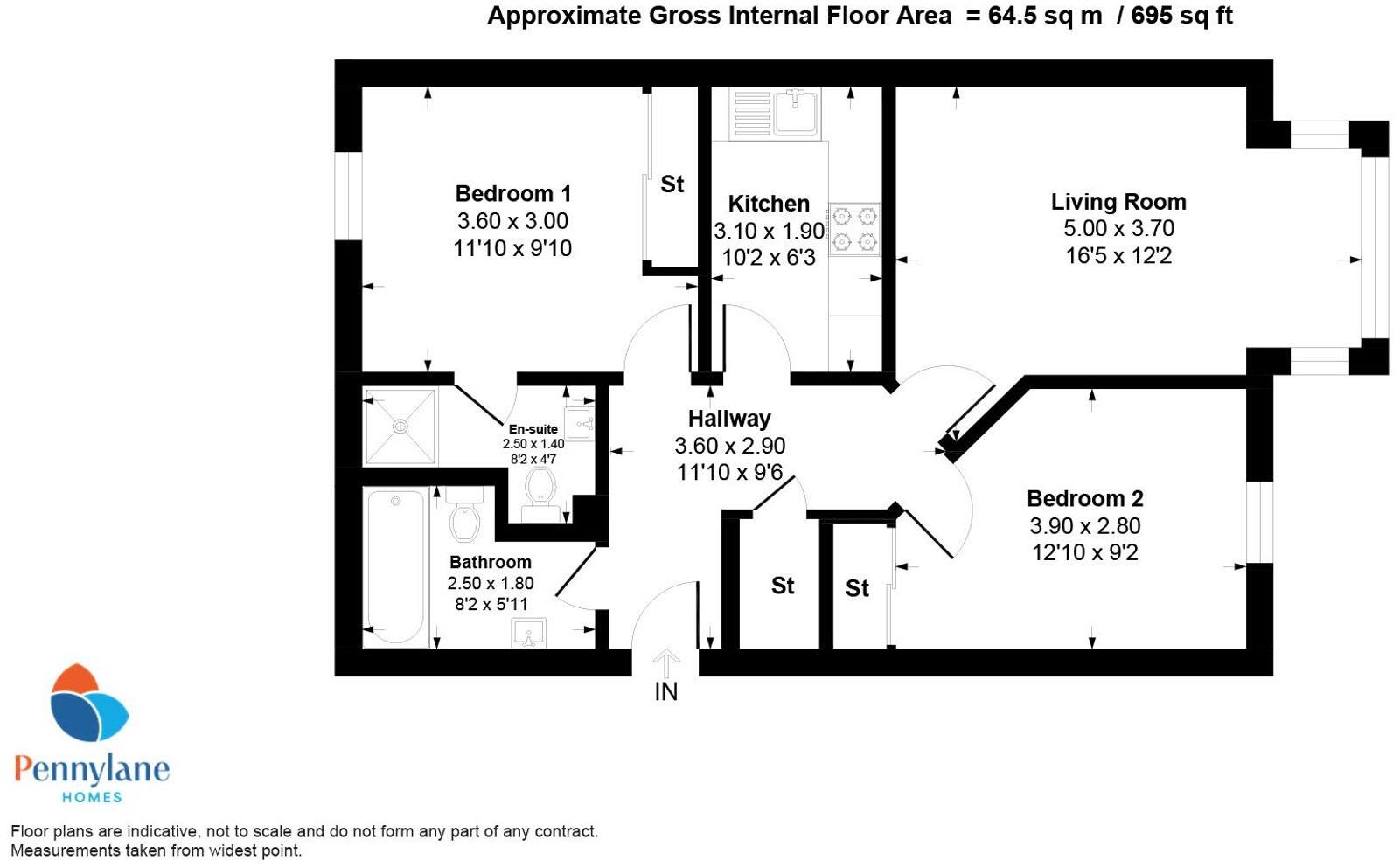 Kilnside Road, Paisley, PA1 floorplan