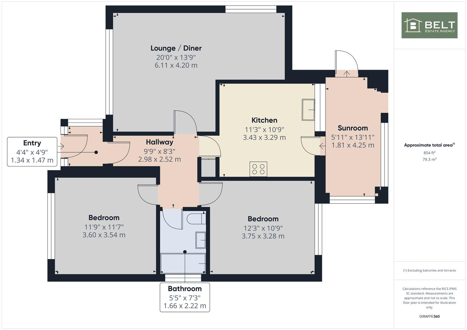 Beacon Road, Bridlington floorplan