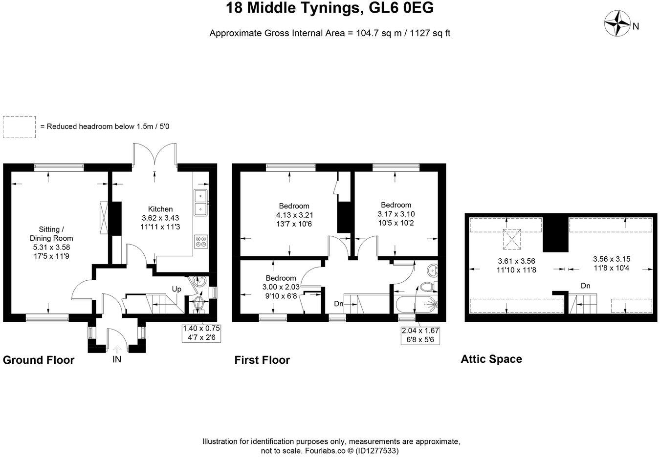 Middle Tynings, Nailsworth, GL6 floorplan