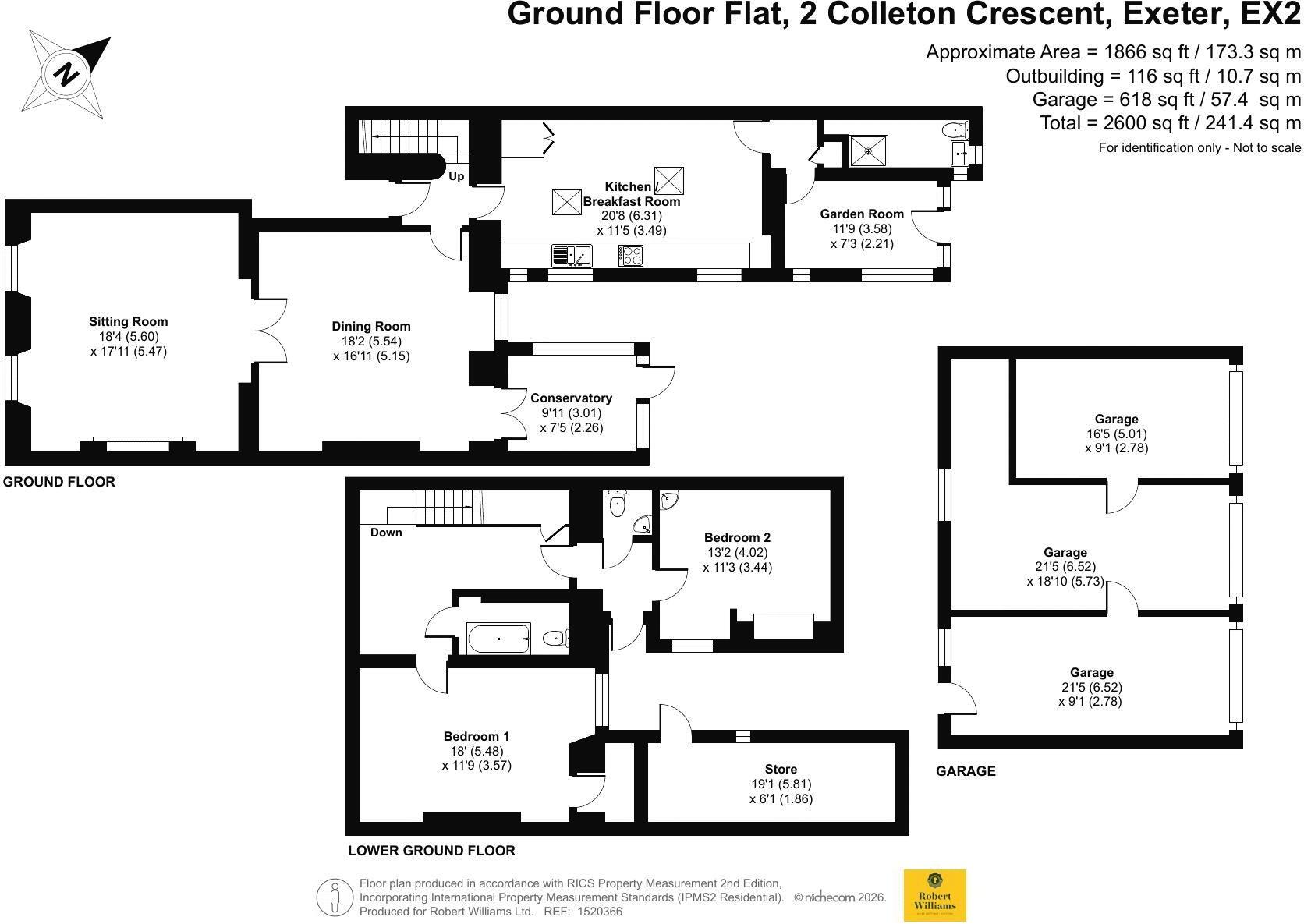 Colleton Crescent, Exeter floorplan