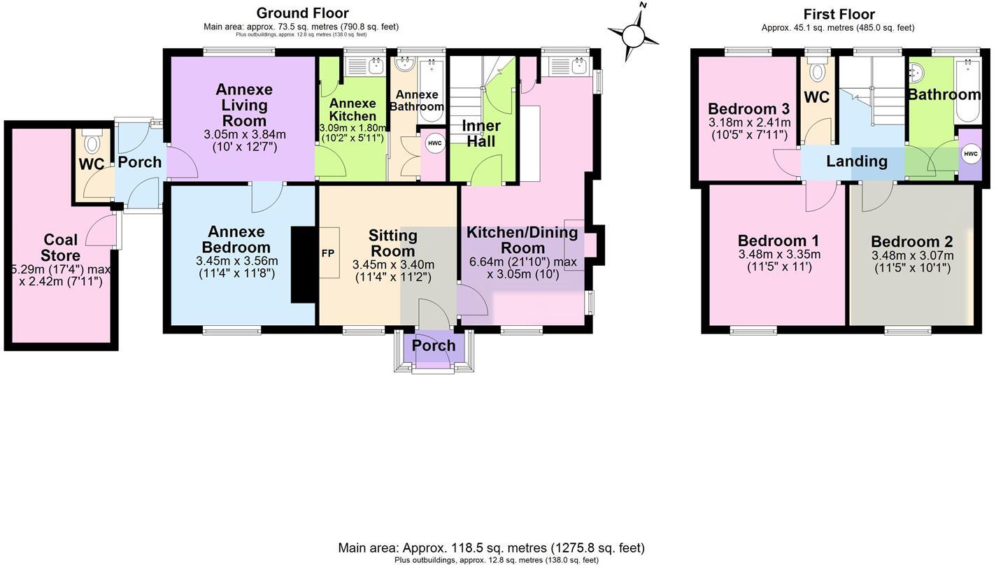 Nunnington, Hereford floorplan