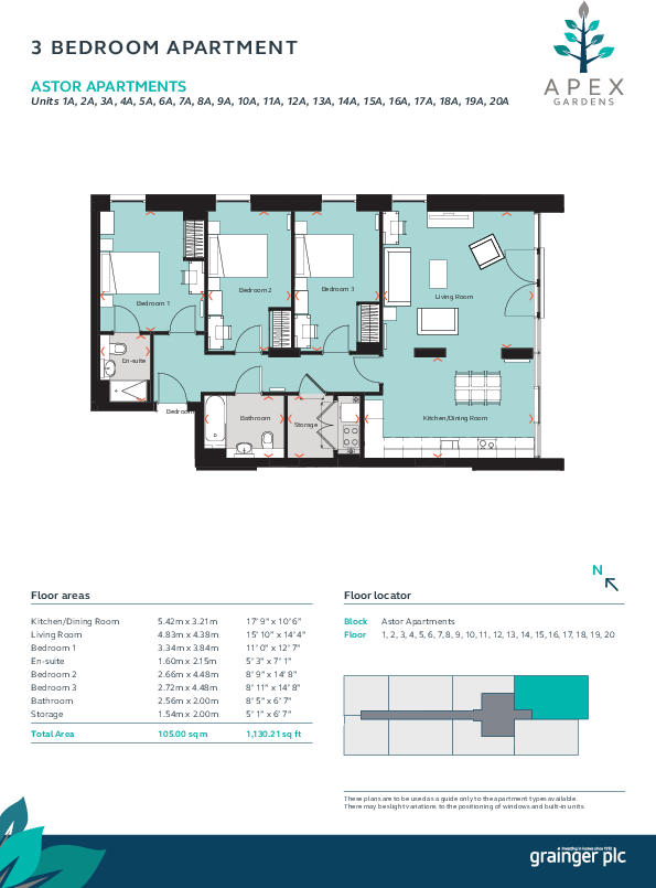 Apex Gardens, Seven Sisters London N15 floorplan