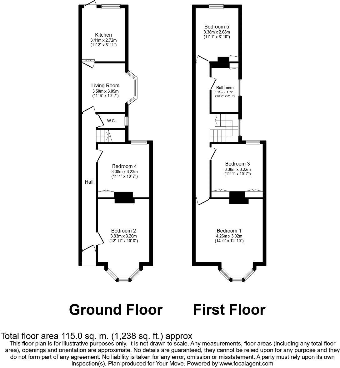Fawcett Road, Southsea, Hampshire, PO4 floorplan