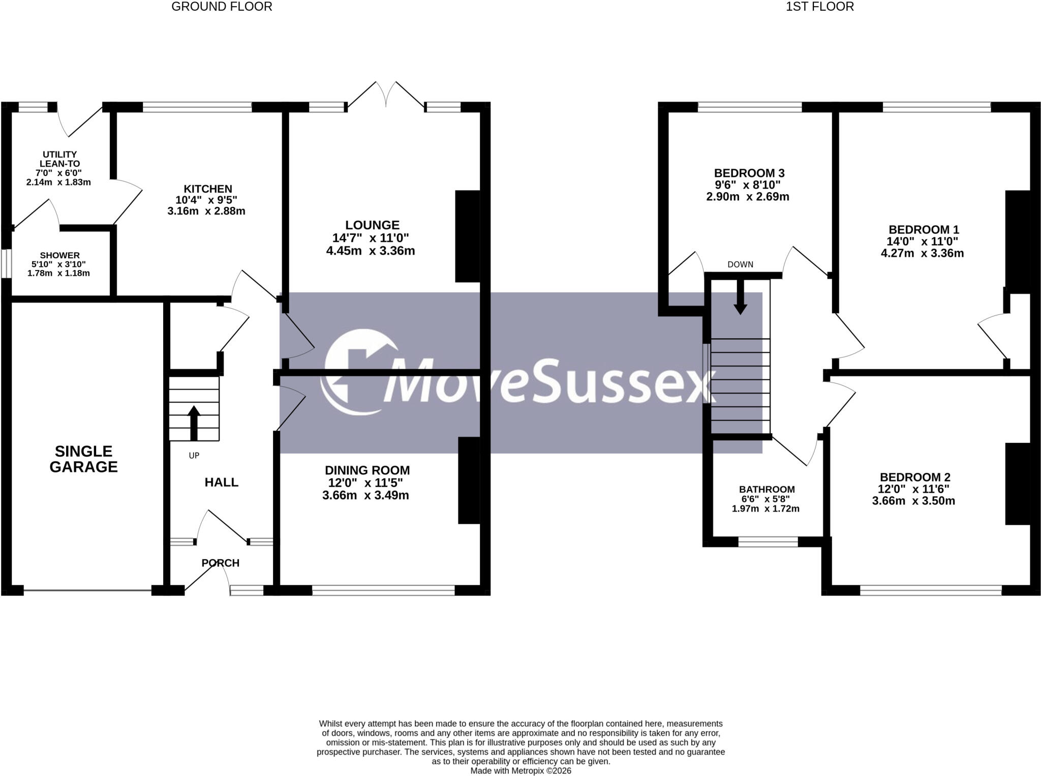 Seaside, Eastbourne, East Sussex floorplan