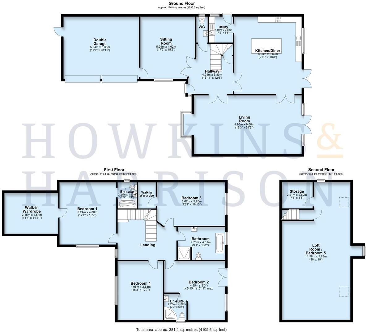Woodbridge Park House, Hurley, CV9 floorplan