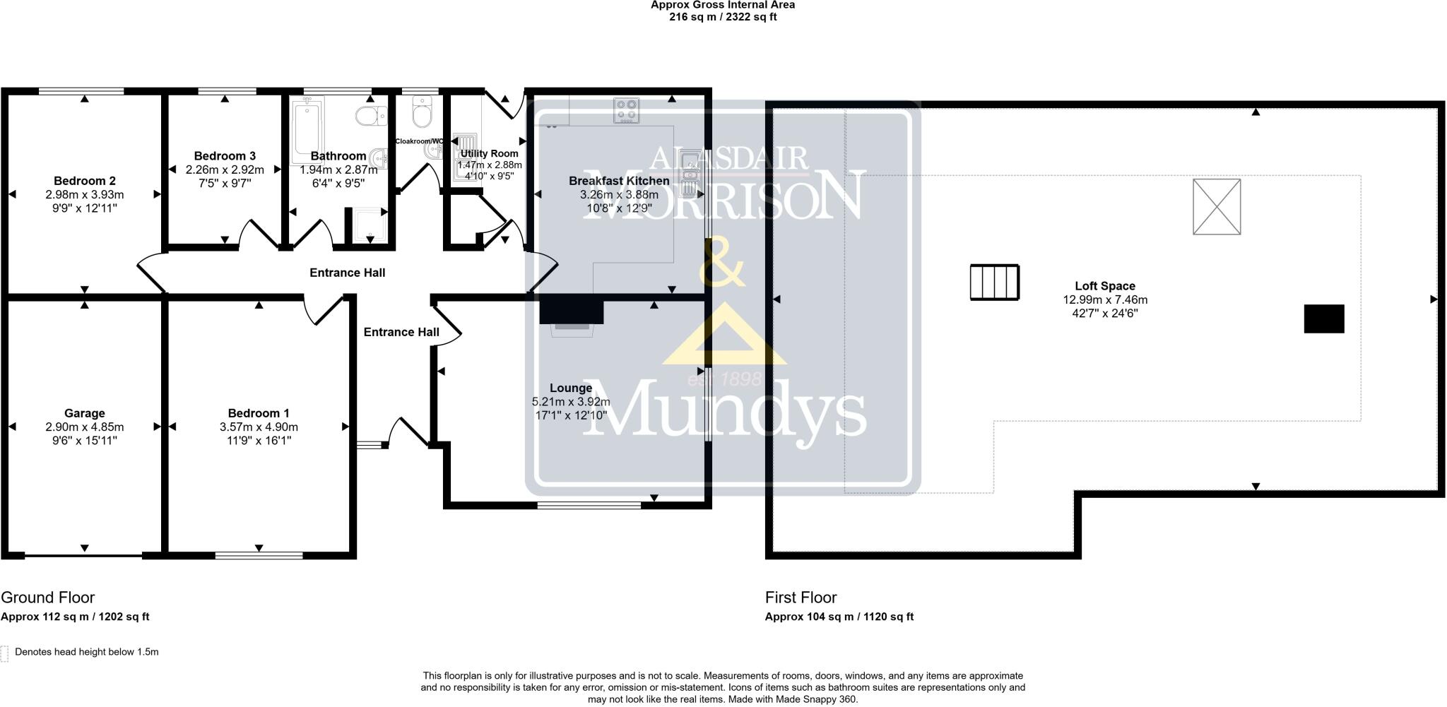 Byron Gardens, Southwell floorplan