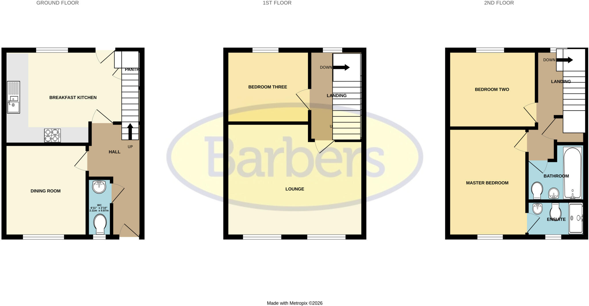 Gatcombe Way, Priorslee floorplan