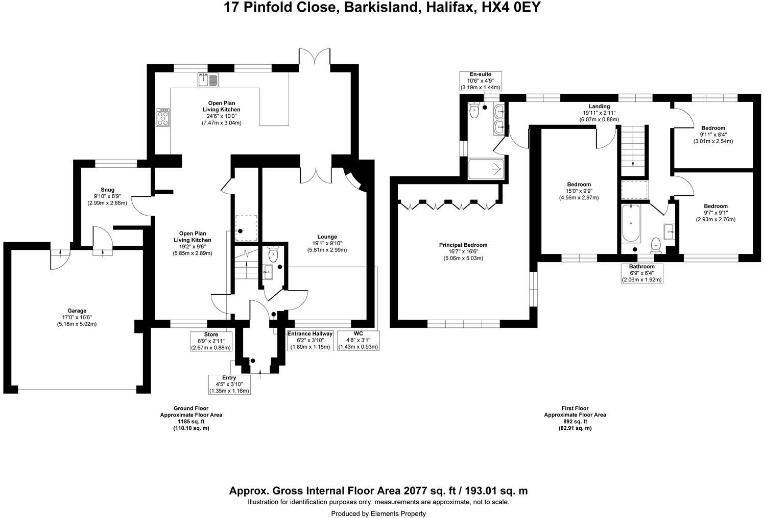 17 Pinfold Close, Barkisland, Halifax, HX4 0EY floorplan