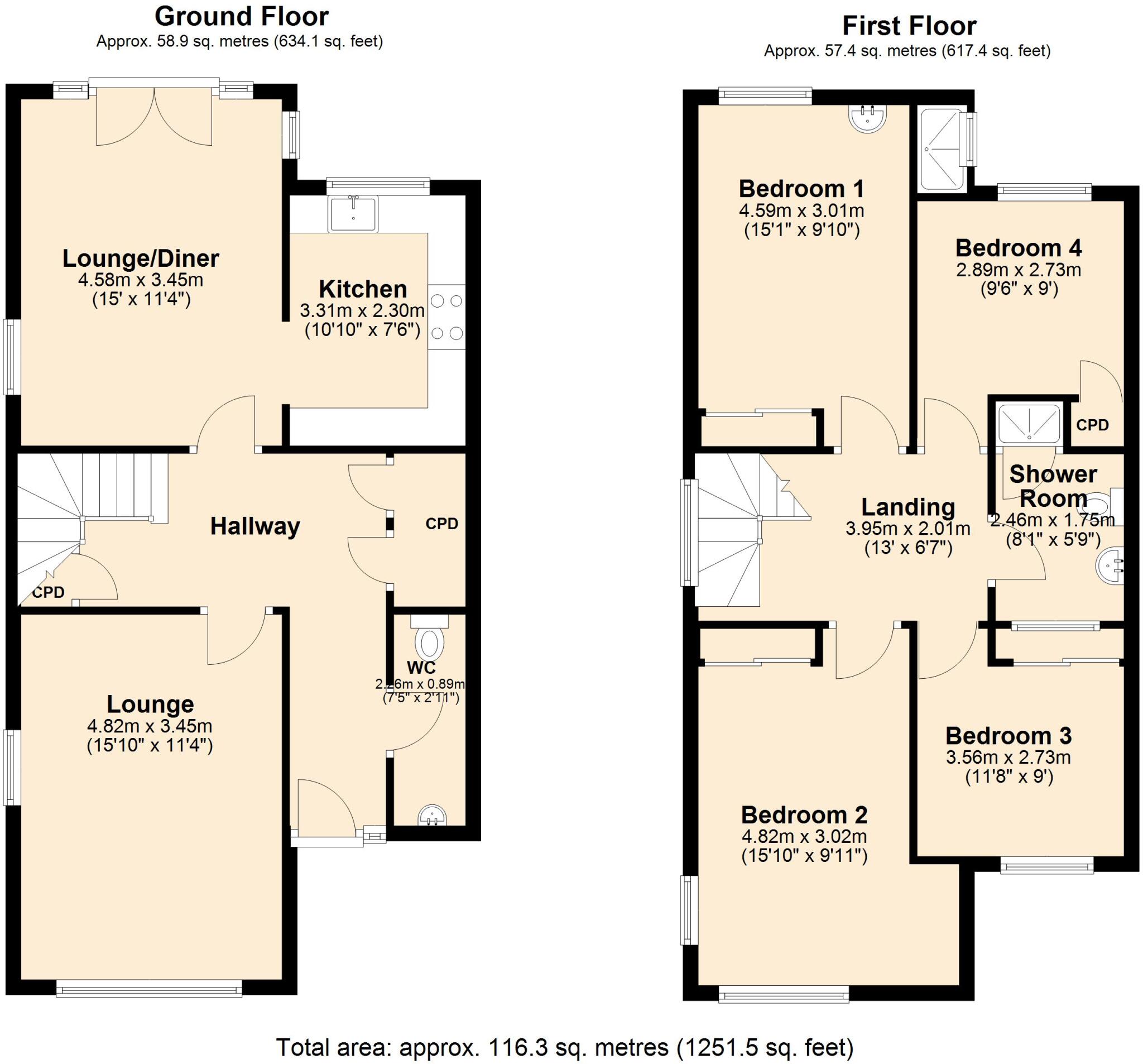 Millfield Court, Broom Lane, Whickham, NE16 floorplan