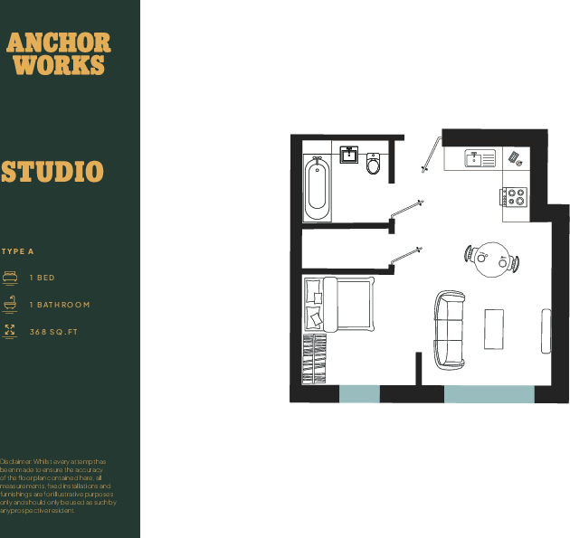 B808, Anchor Works, Dumballs Road, Cardiff(City), CF10 floorplan