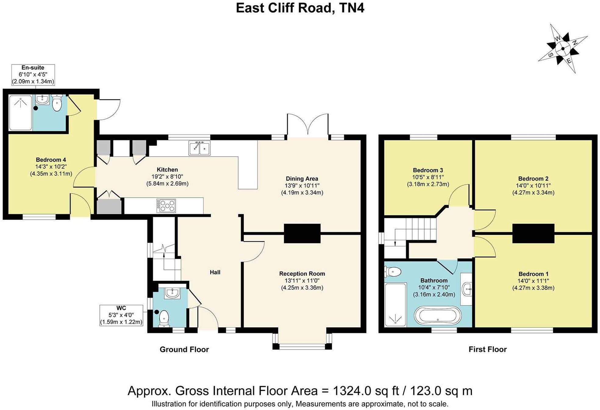 East Cliff Road, Tunbridge Wells, TN4 floorplan