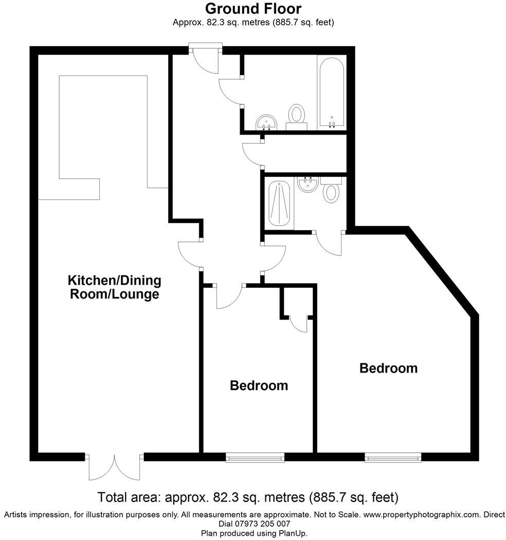 Abbey Road, Llangollen floorplan