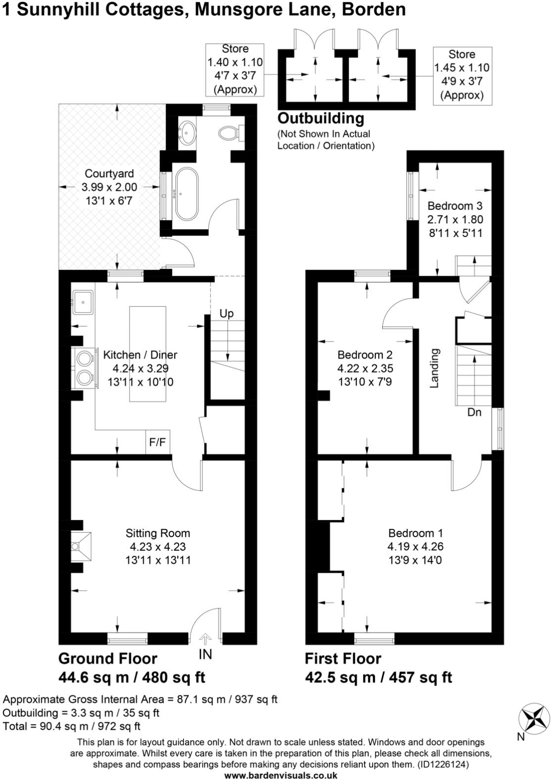 Munsgore Lane, Borden, Sittingbourne, Kent, ME9 floorplan