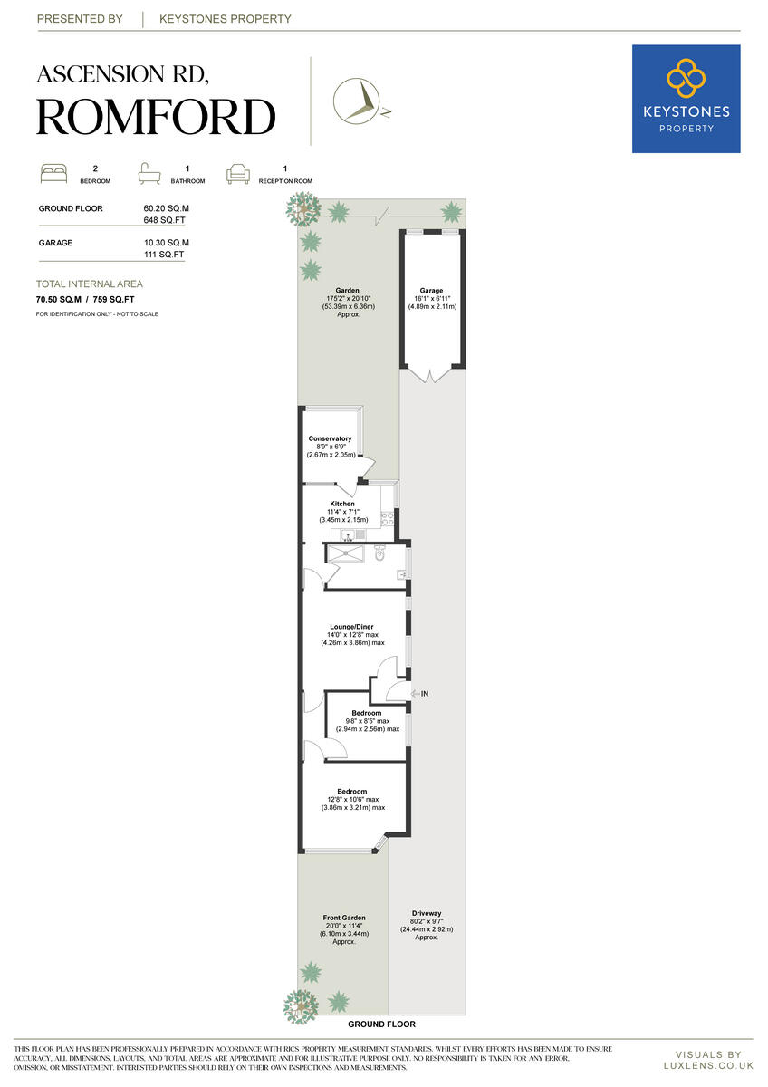 Ascension Road, Romford, RM5 floorplan