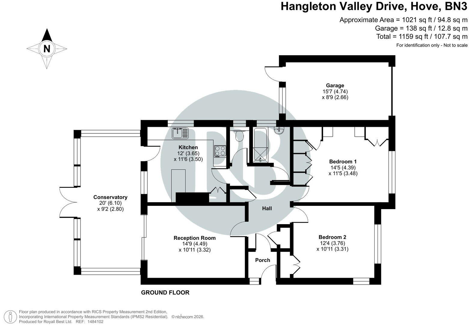 Hangleton Valley Drive, Hove, BN3 8EJ floorplan