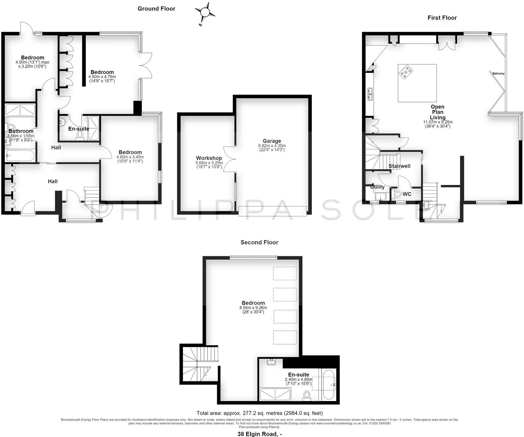 38 Elgin Road, Lilliput, Poole BH14 8QX floorplan