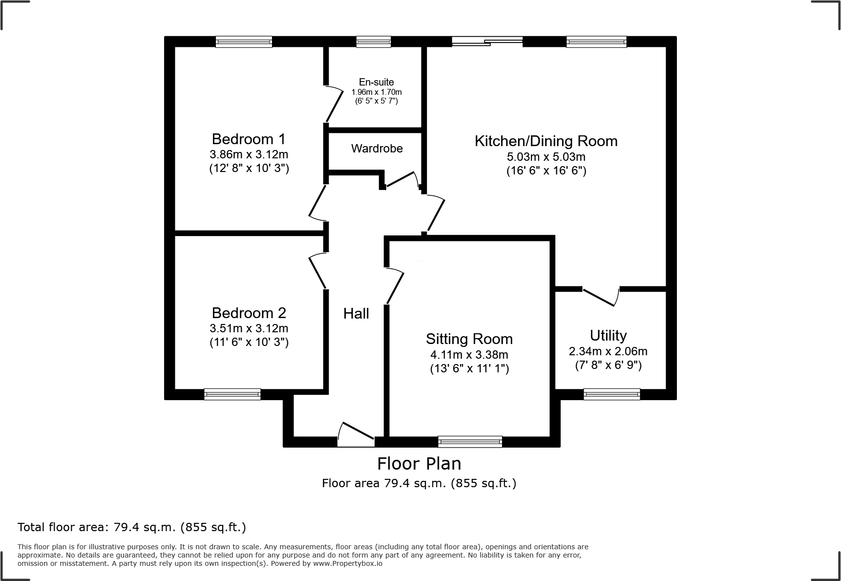 Woodbridge Close, Worcester, Worcestershire floorplan
