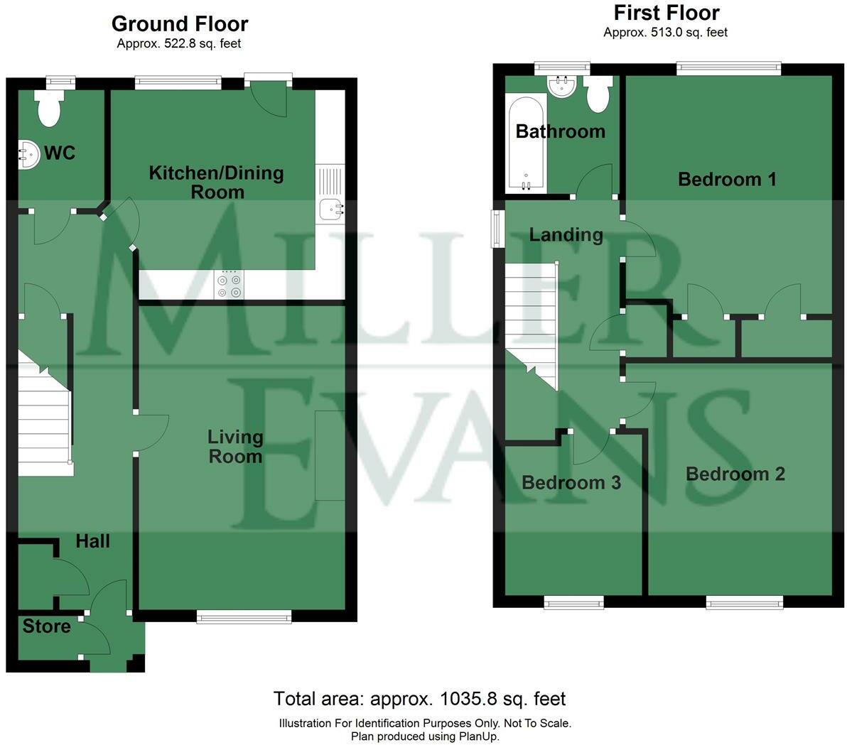 9 Benbow Close, Shrewsbury, SY1 2PW floorplan