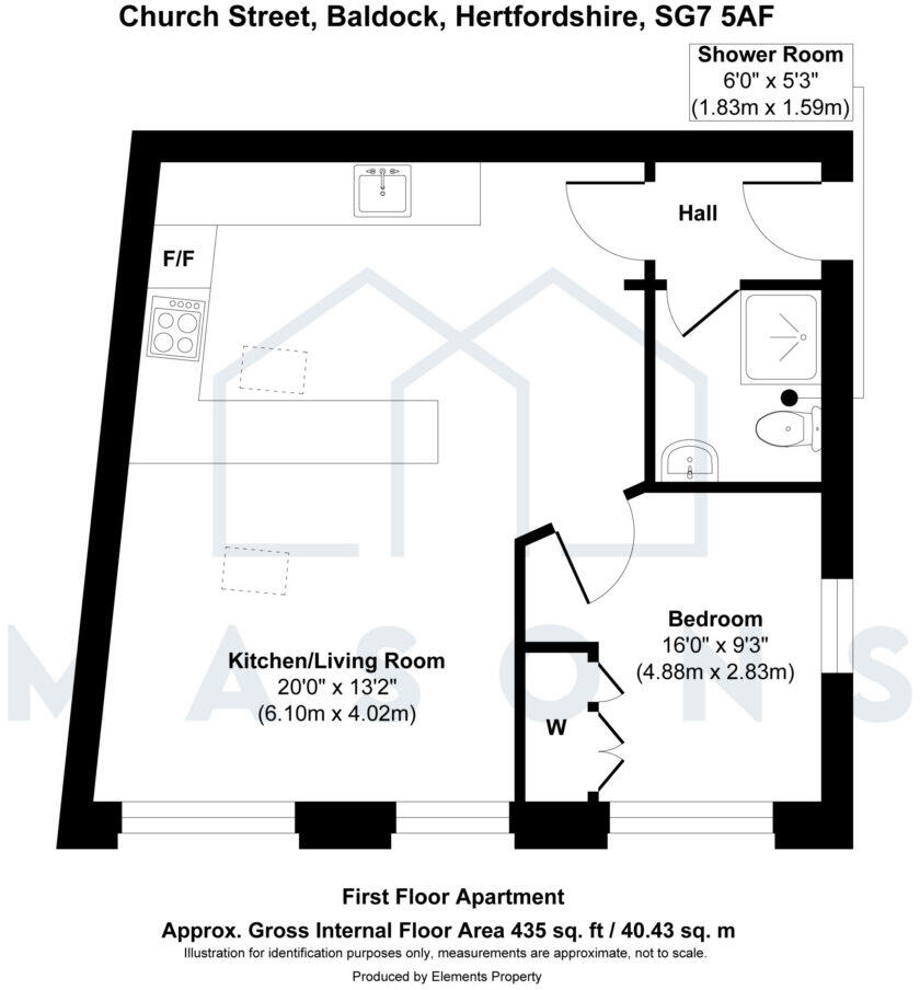Church Street, Baldock, Hertfordshire, SG7 5AF floorplan
