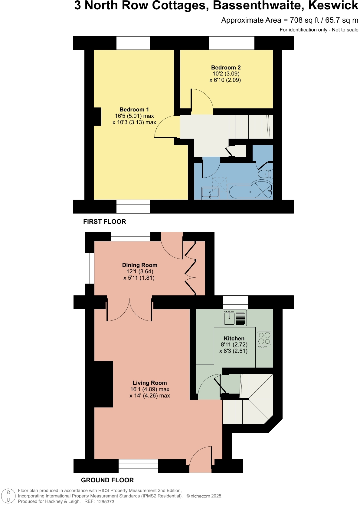 3 North Row Cottages, Bassenthwaite, Keswick, Cumbria, CA12 4RQ floorplan