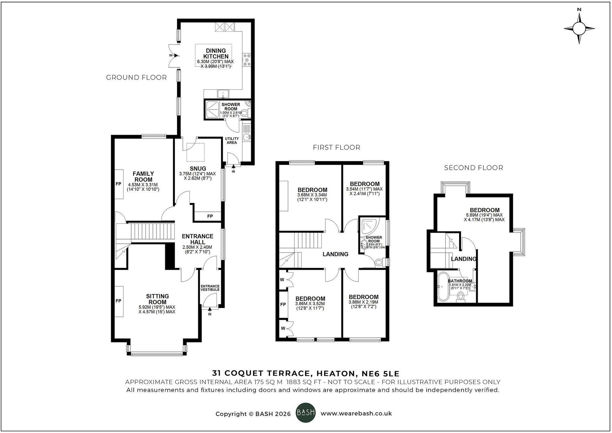 Coquet Terrace, Heaton, NE6 floorplan