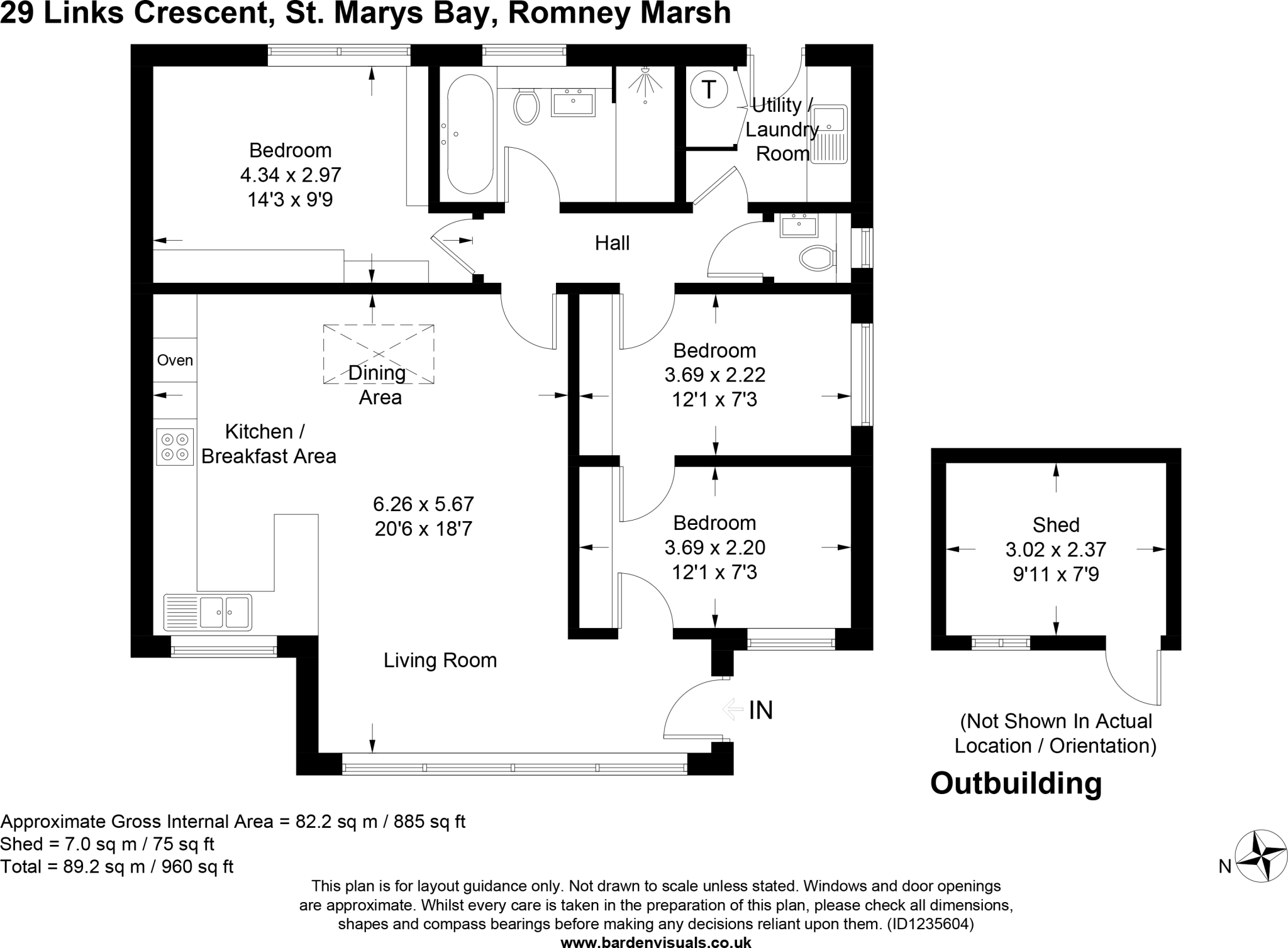 Links Crescent, St. Marys Bay, Romney Marsh, Kent, TN29 floorplan