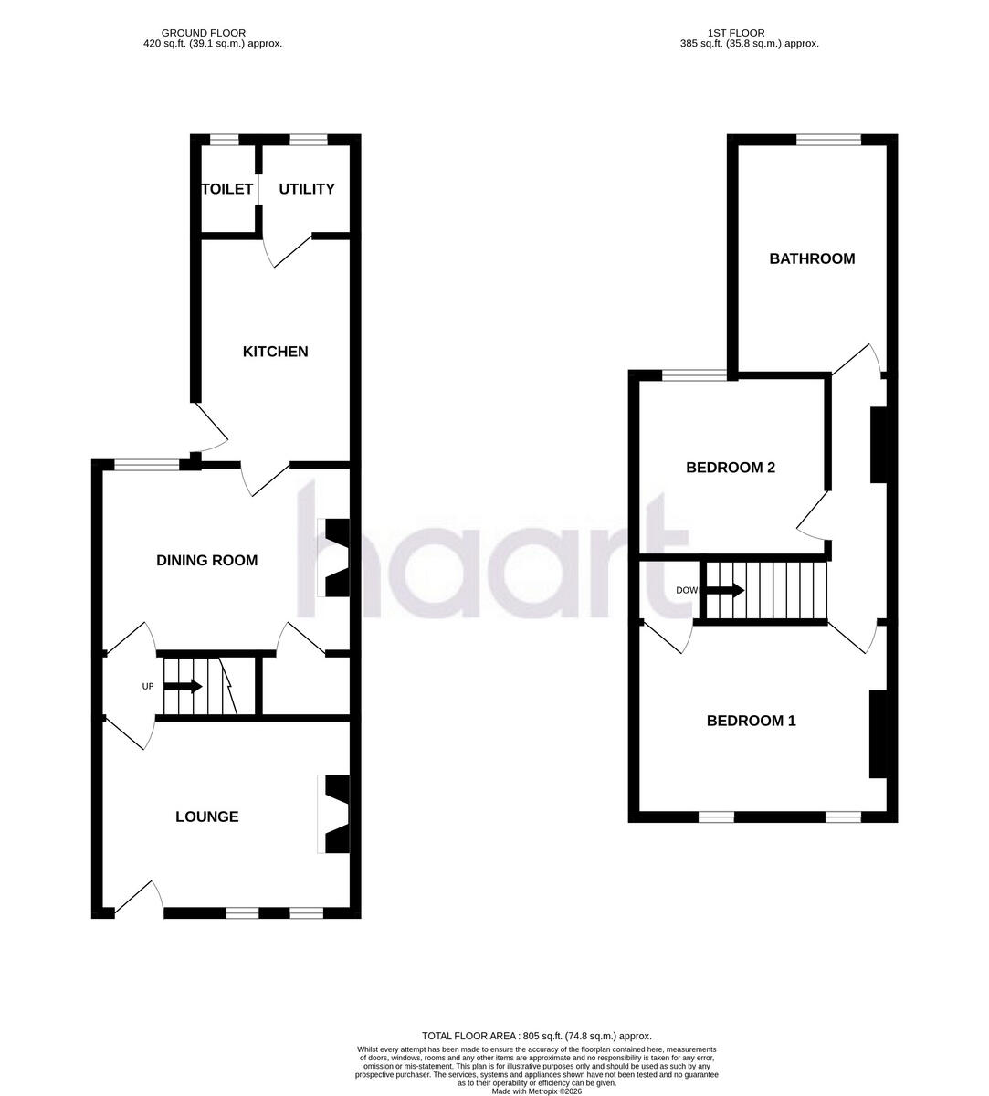 Crown Street, Peterborough floorplan