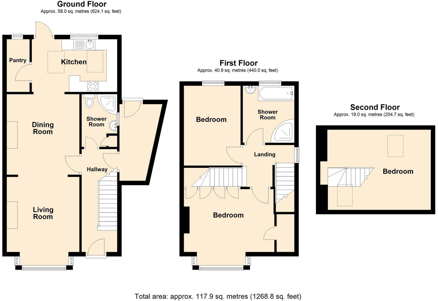 Chantry Avenue, Bideford, EX39 floorplan