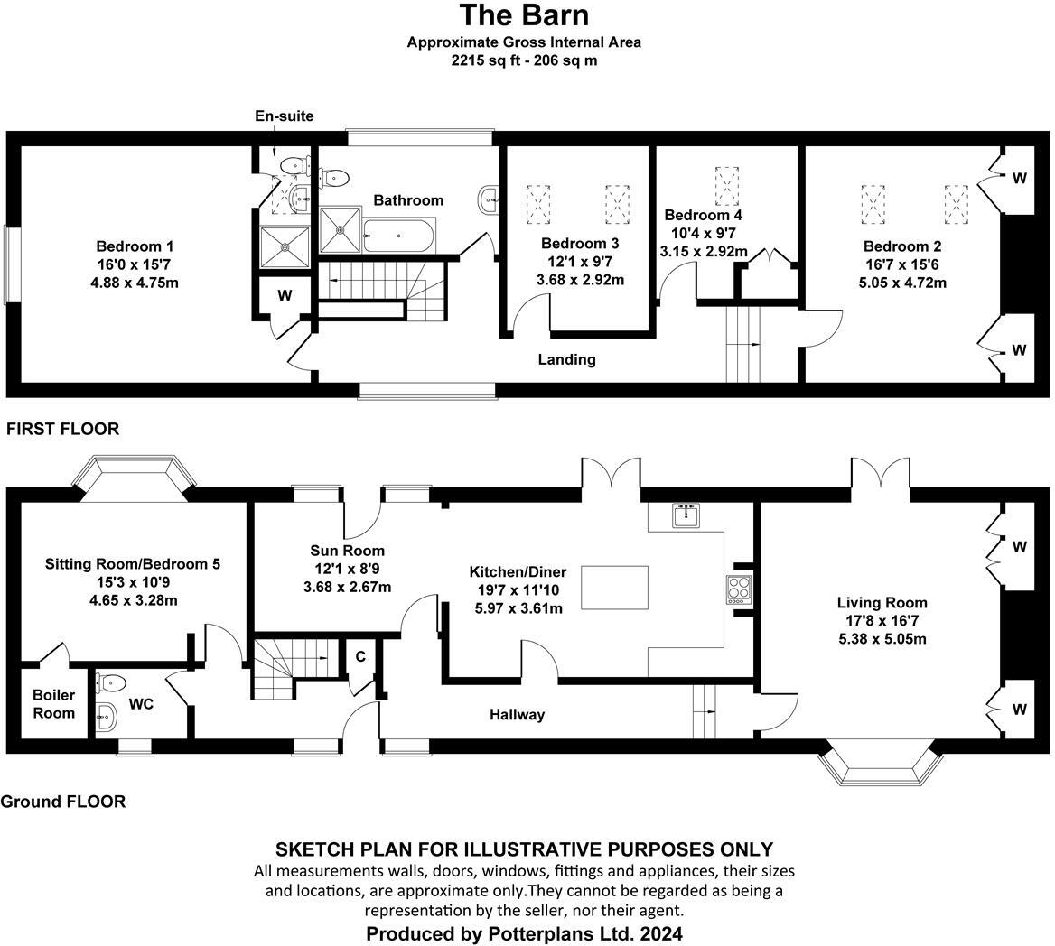 Carisbrooke, Isle of Wight floorplan