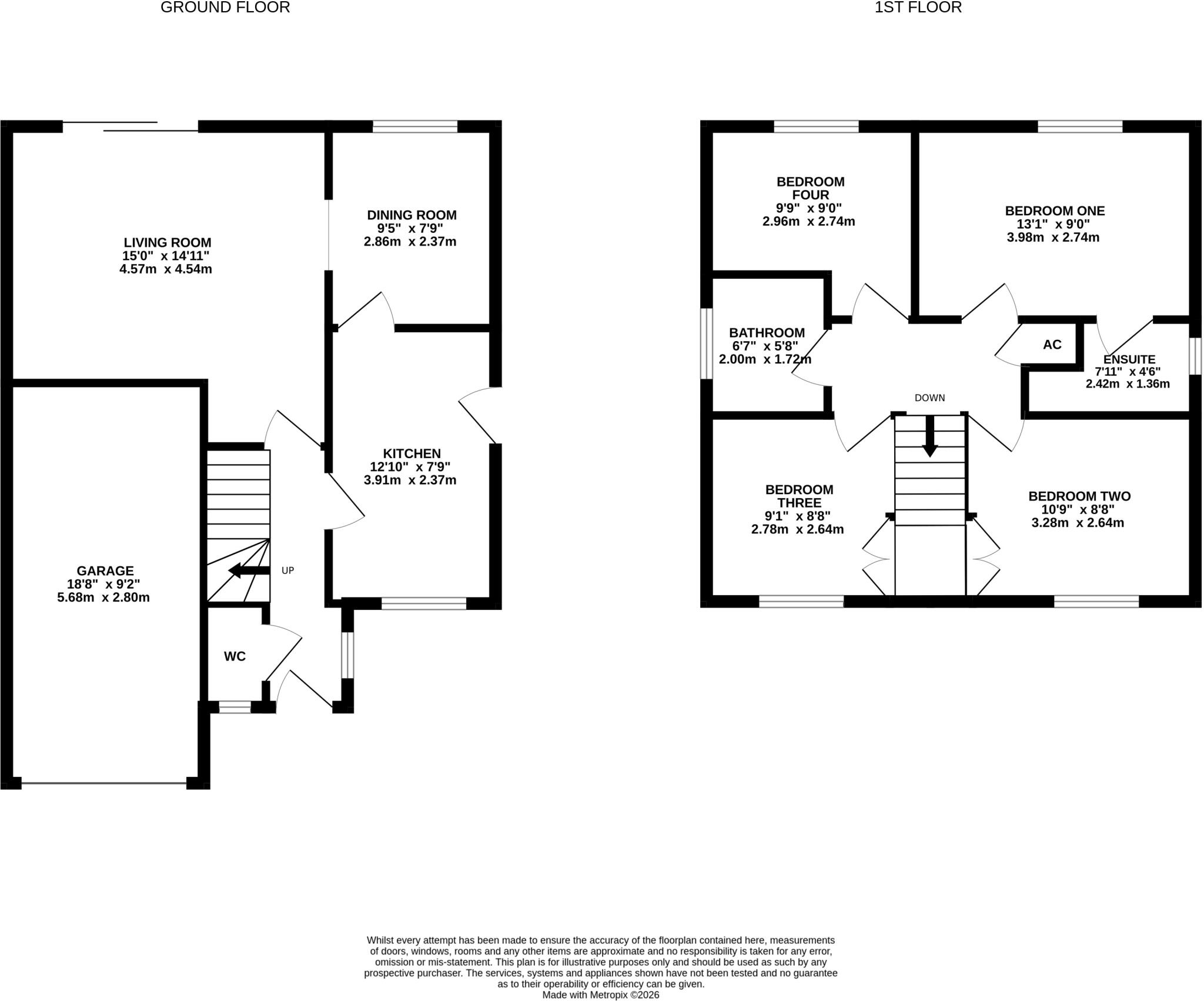 Gungrog Hill, Welshpool, Powys floorplan