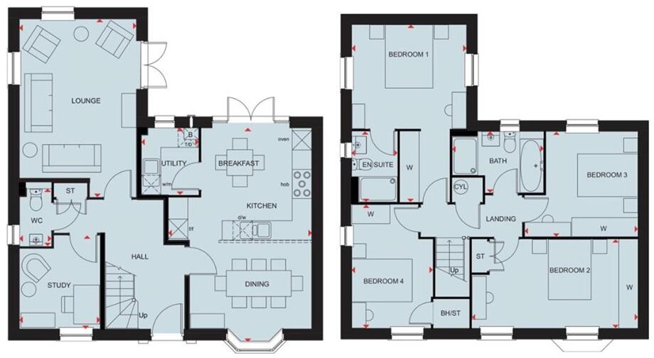 Henley Gate, Ipswich floorplan