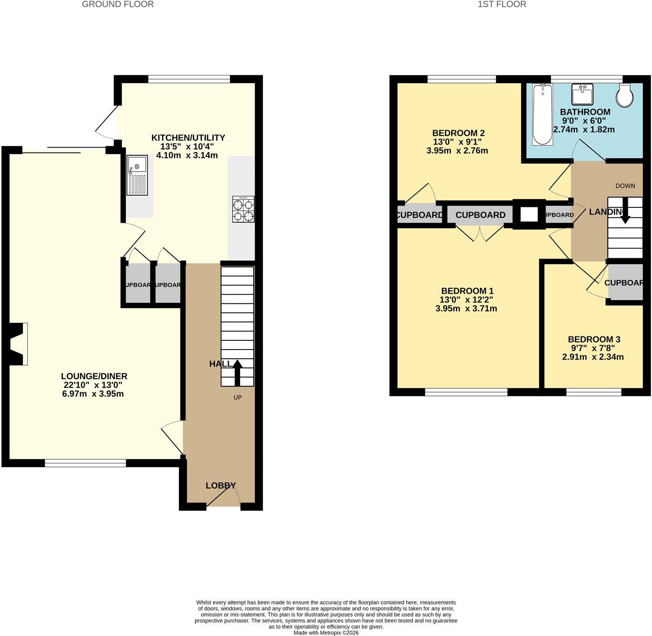 Pembroke Close, Mildenhall, Bury St. Edmunds, Suffolk, IP28 floorplan