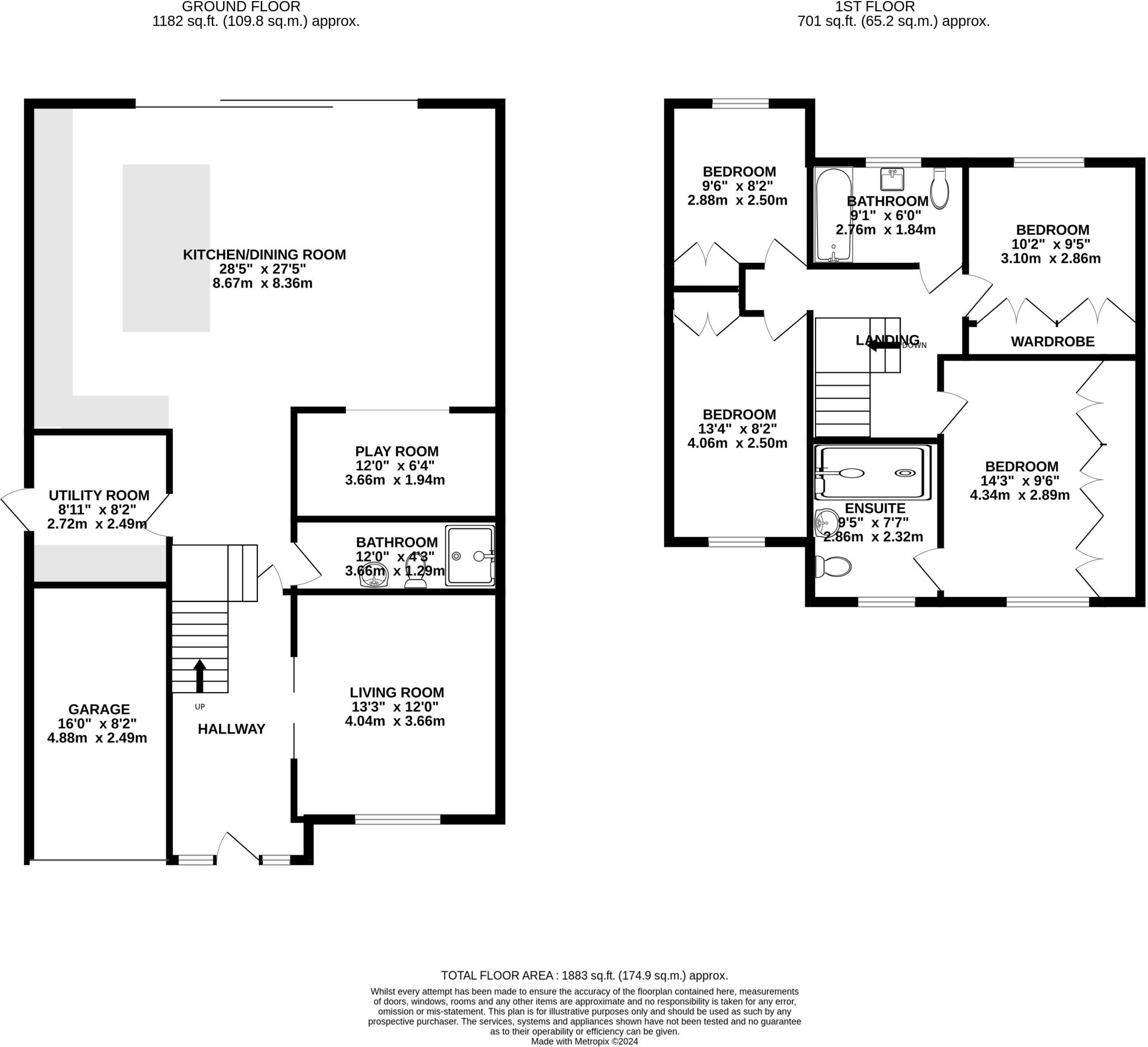 Mancroft Road, Caddington, Luton, Bedfordshire, LU1 floorplan