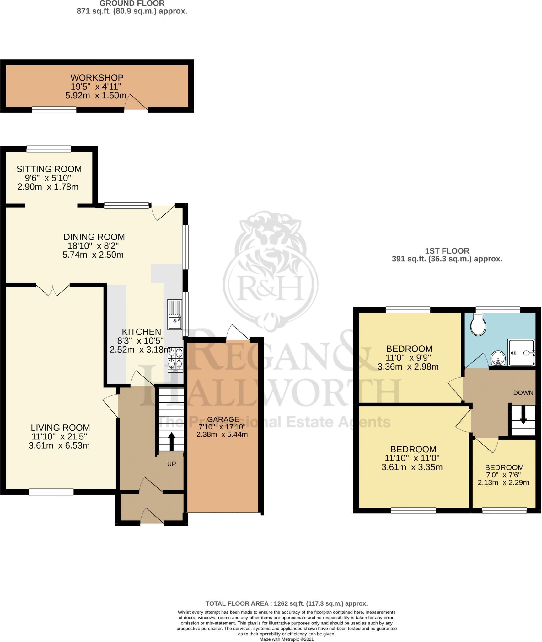 10, Tennyson Drive, Billinge, WN5 7EJ floorplan
