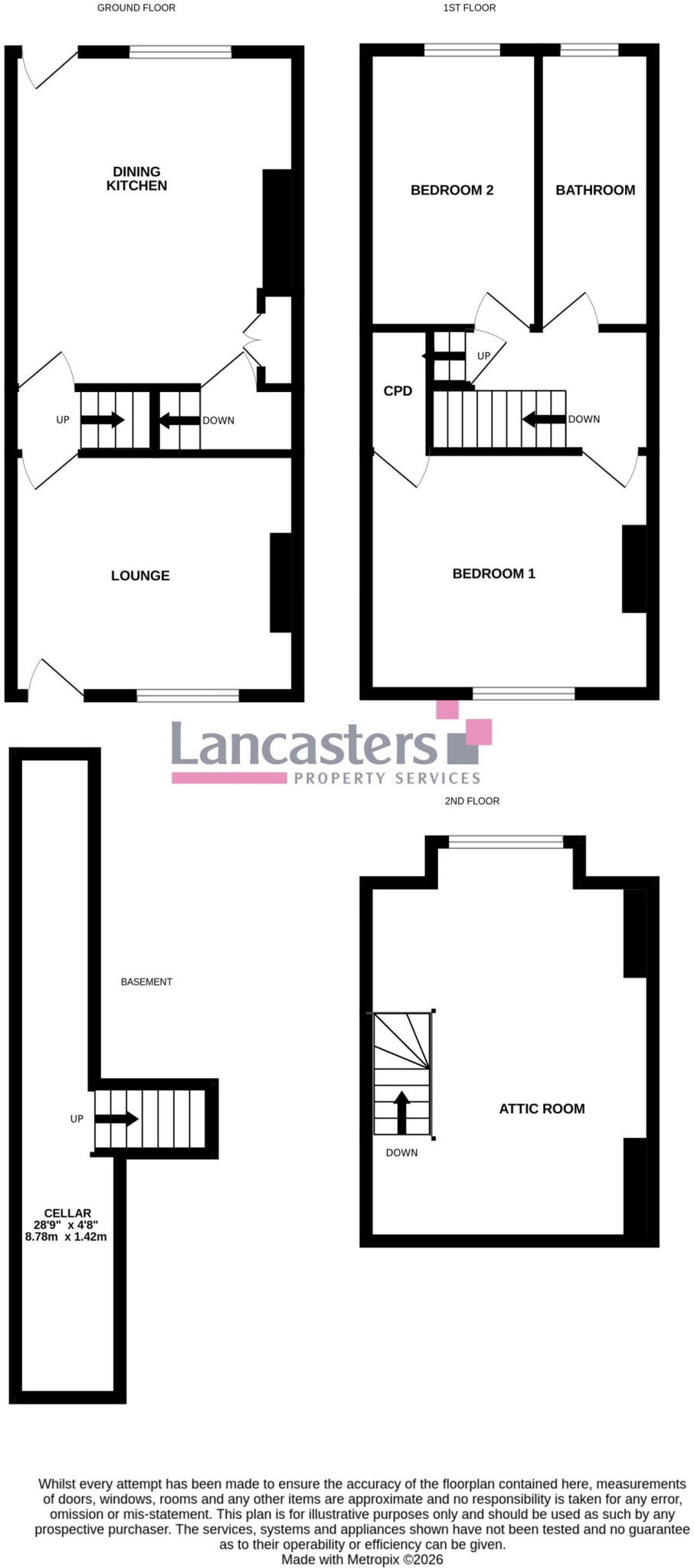 Pot House Lane, Stocksbridge, Sheffield, S36 1ES floorplan