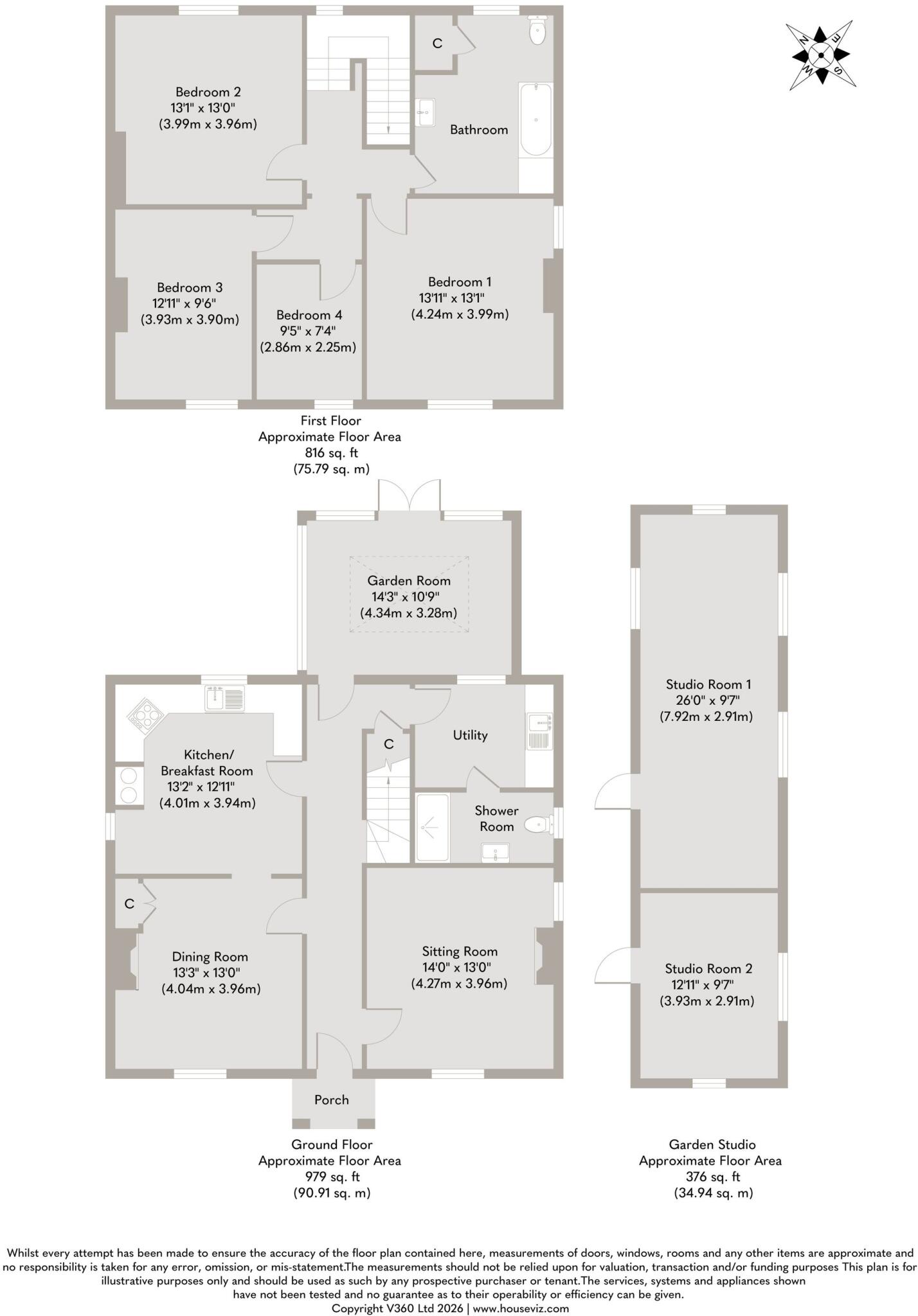 Four Bedroom Double Fronted Period Home in Docking floorplan