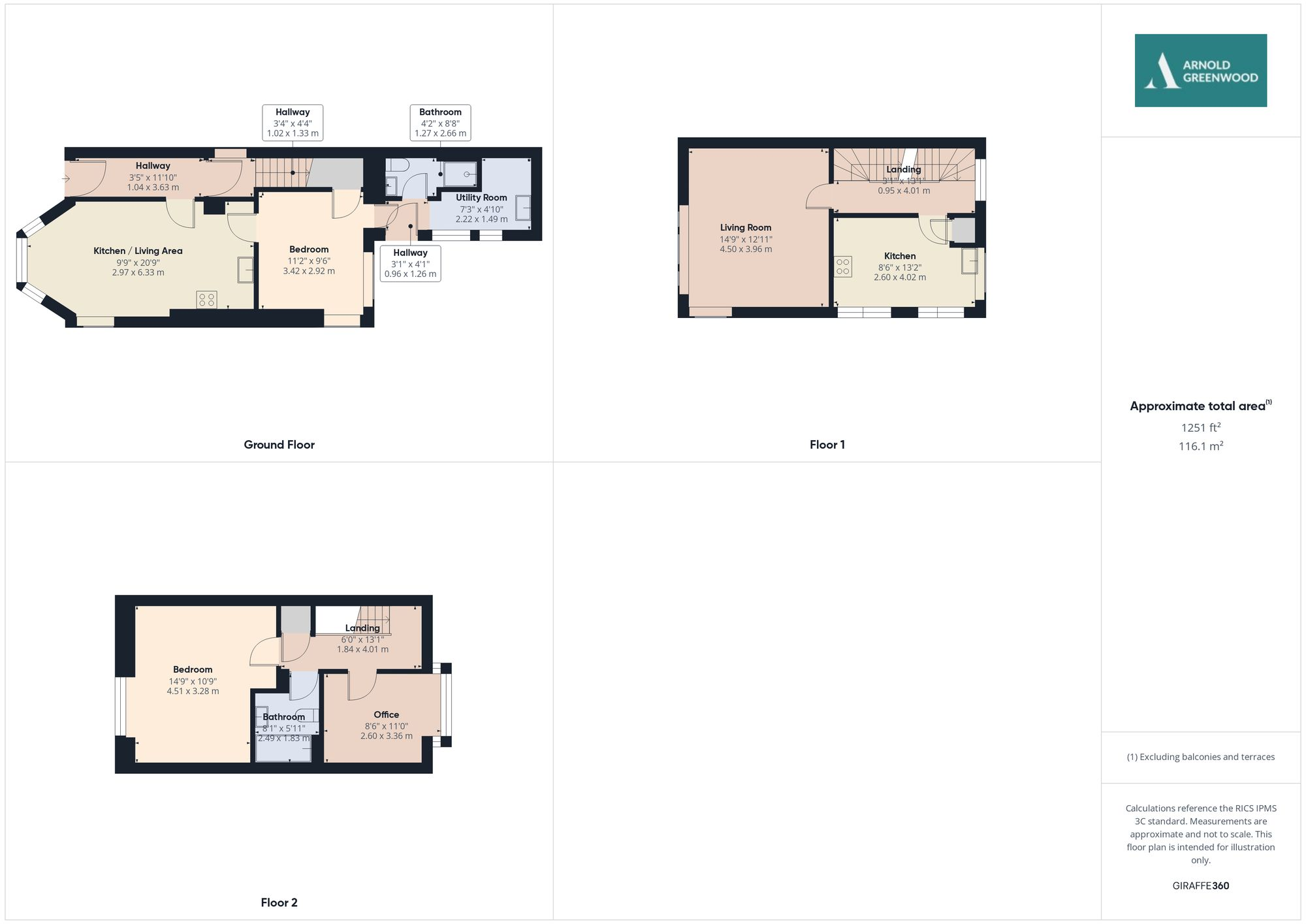 Melrose Place, Kendal, LA9 floorplan