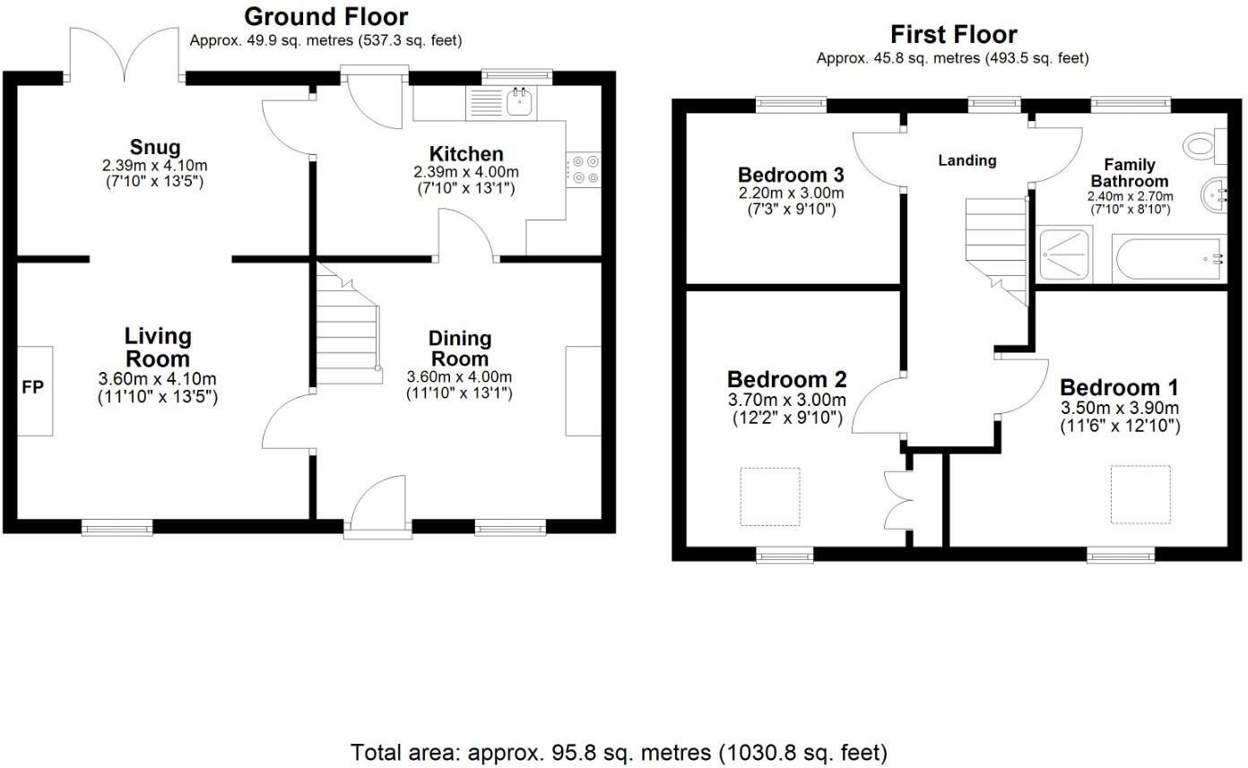 Park Street, Bridgend County Borough, CF31 4AZ floorplan