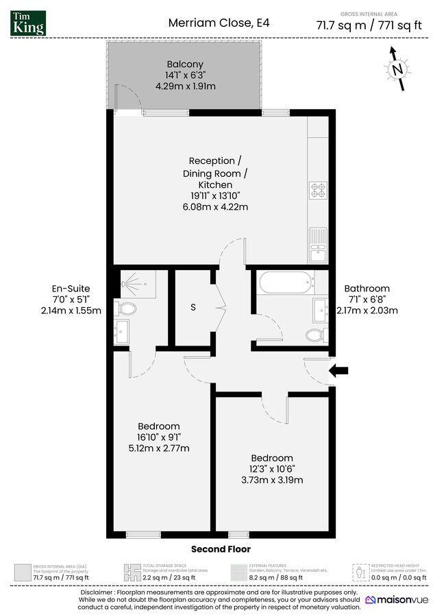 Merriam Close, Highams Park, London, Greater London, E4 9JQ floorplan