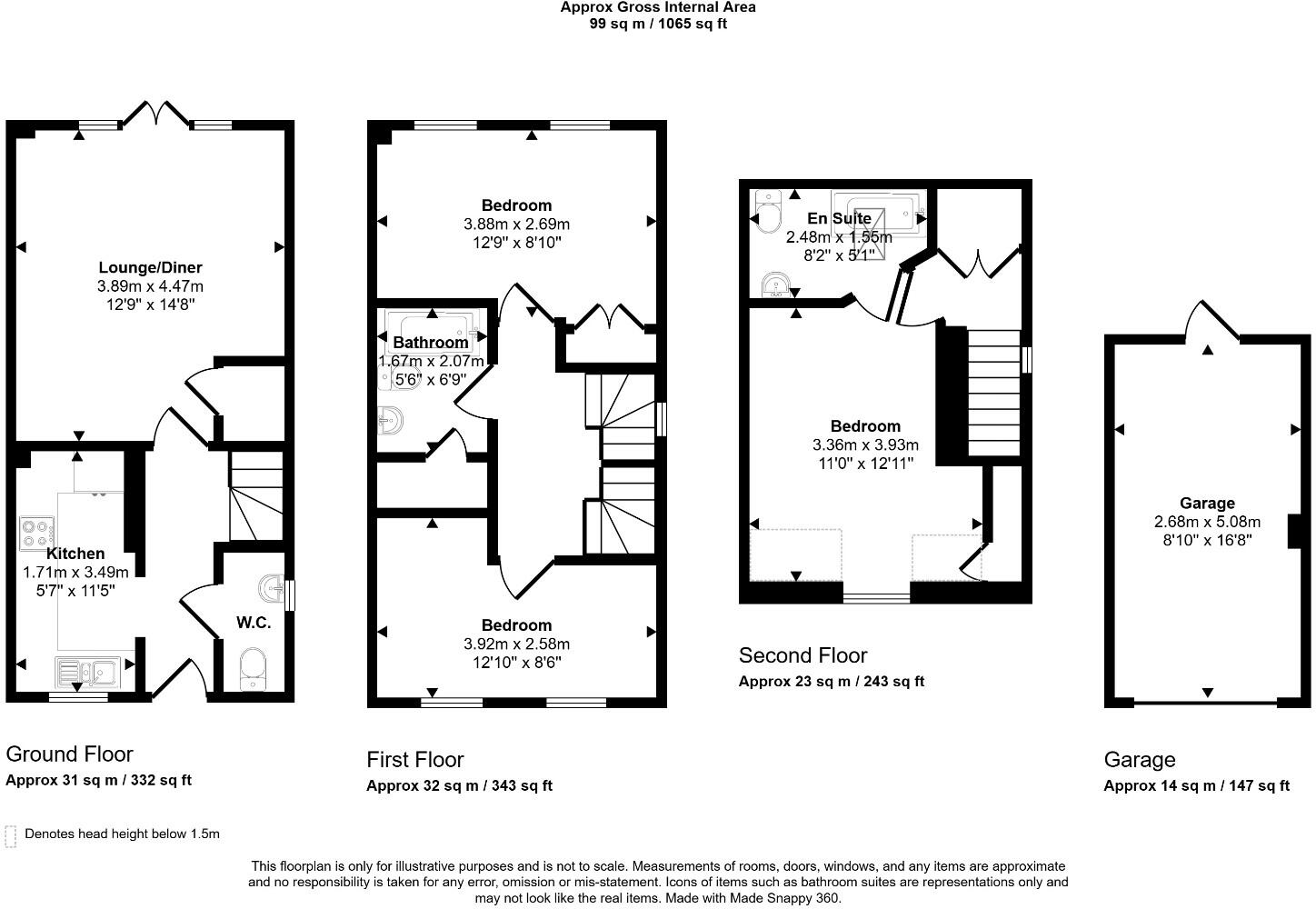 Old School Place, Hove, East Sussex, BN3 floorplan