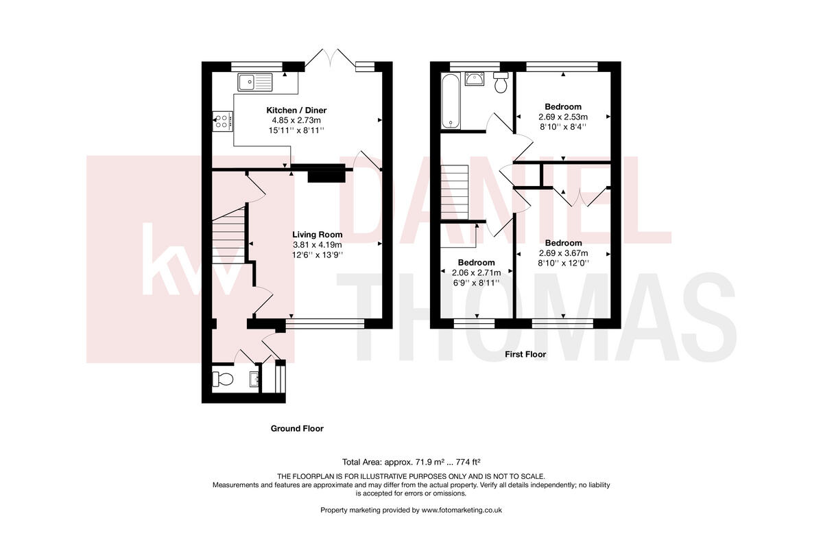 DANIEL THOMAS | Roundhills, Waltham Abbey, EN9 floorplan