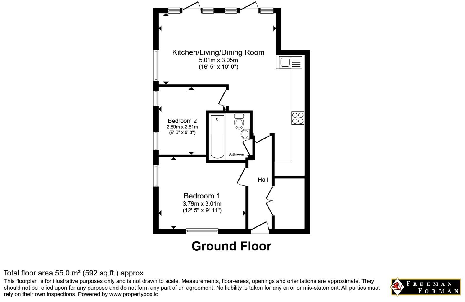 London Road, Hurst Green, Etchingham, East Sussex, TN19 floorplan