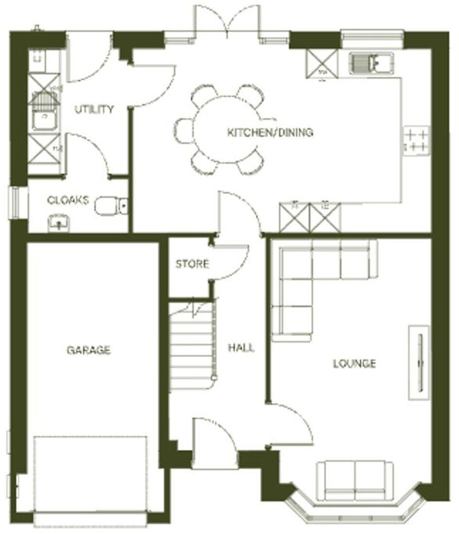 Maes Y Castell, Wrexham Road, LL12 floorplan