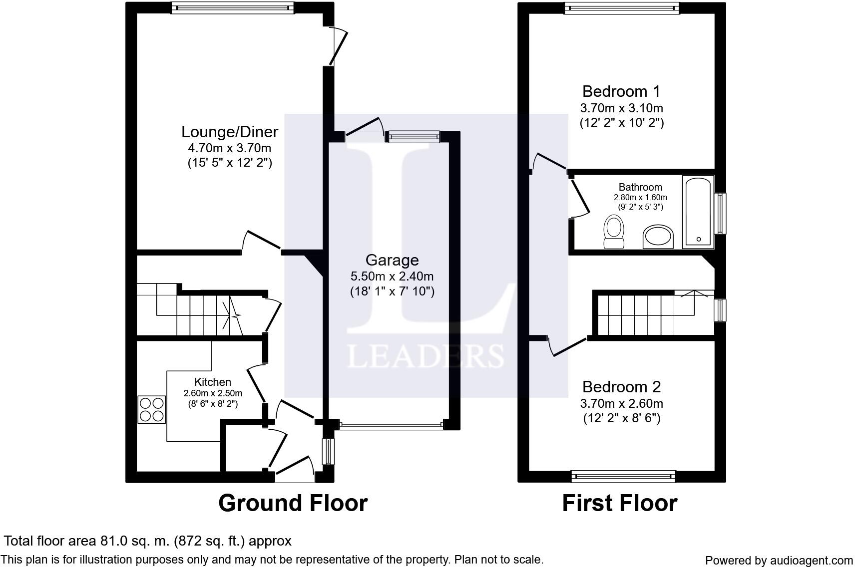 North End Road, Steeple Claydon, Buckingham, MK18 floorplan
