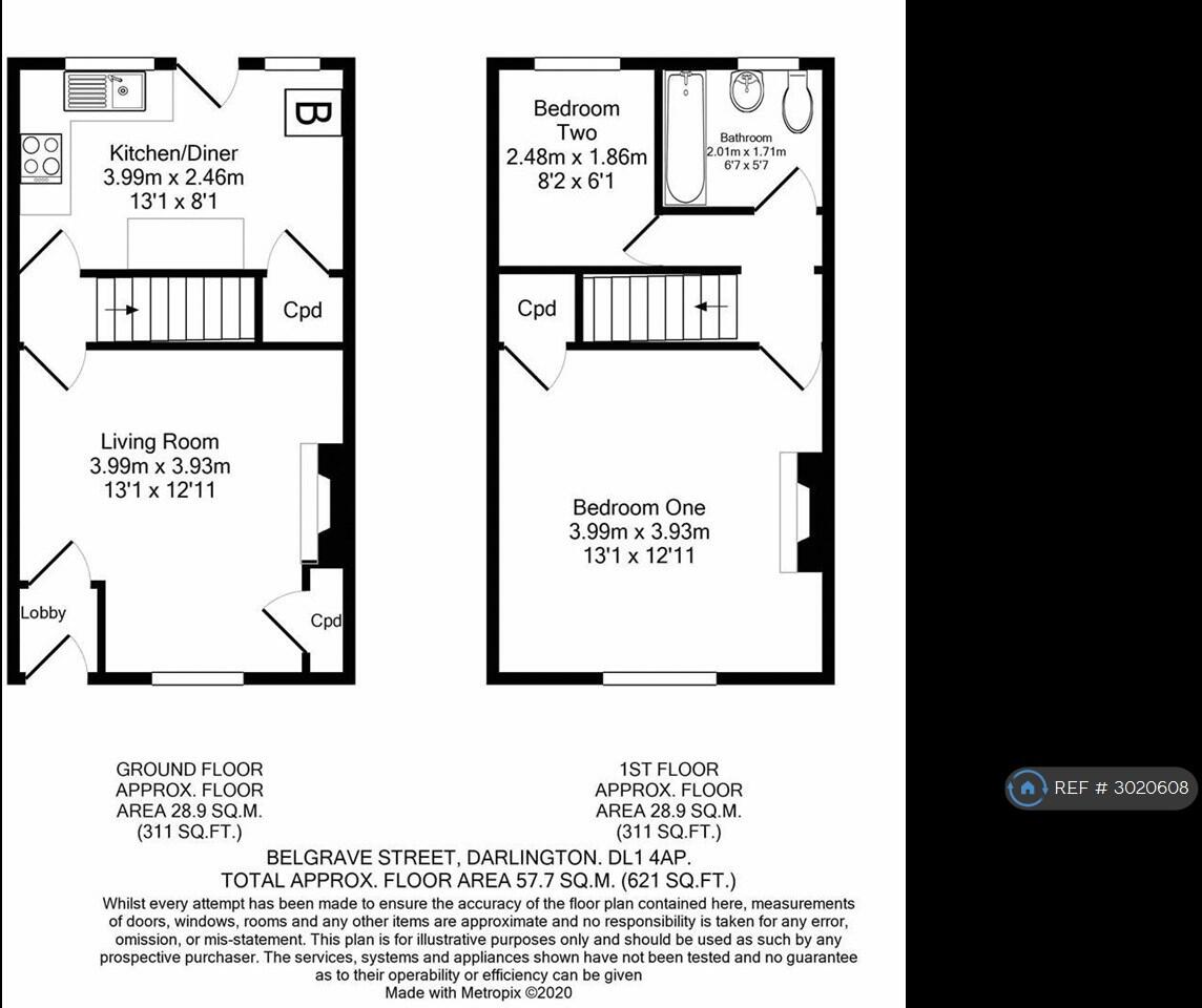 Belgrave Street, Darlington, DL1 floorplan