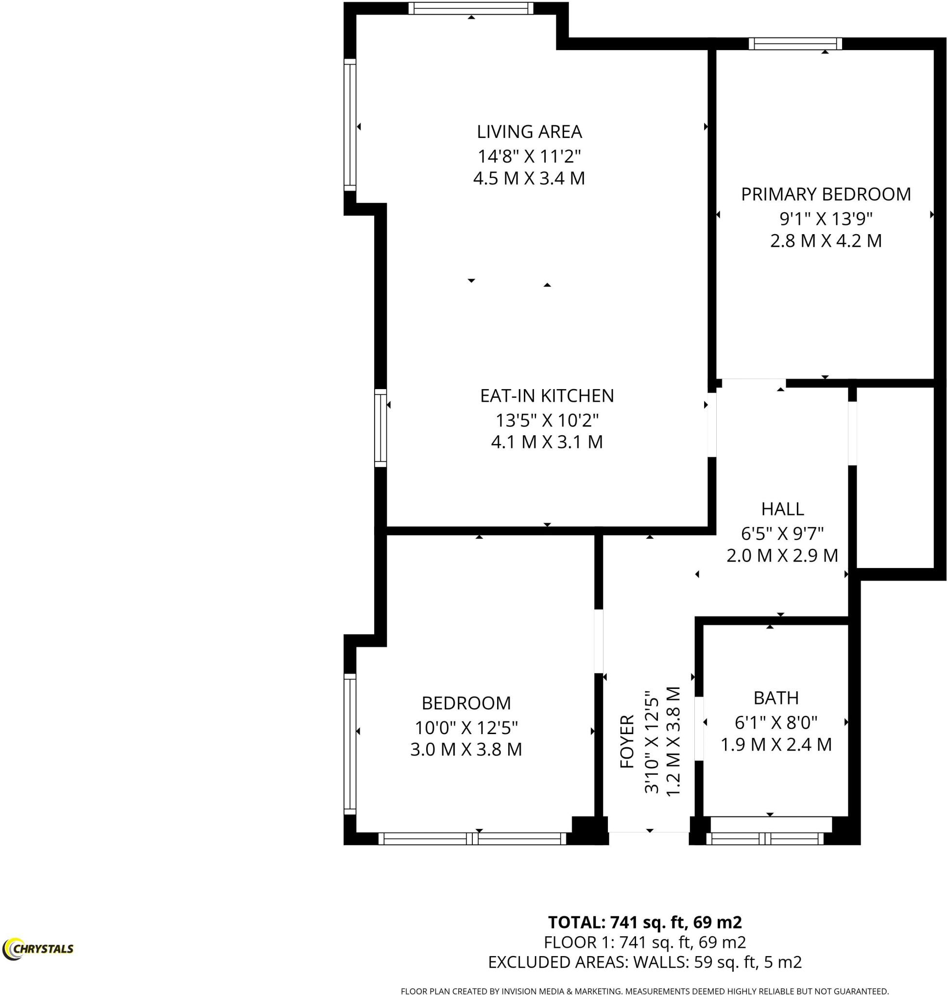 Apartment 5 Fairways Court, Hampton Farm, Douglas floorplan